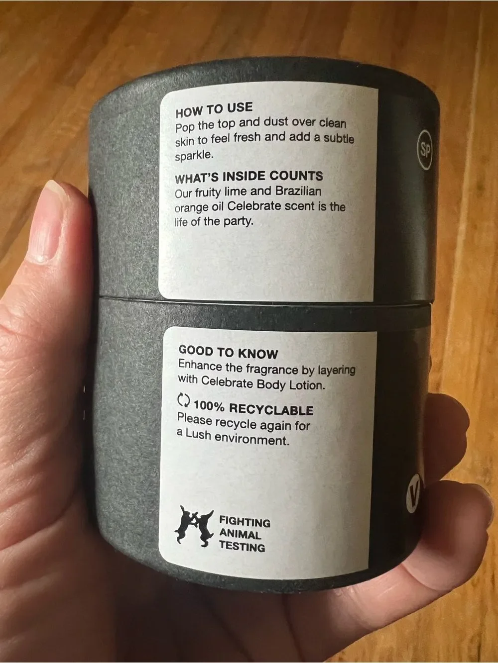 Lush Limited Edition CELEBRATE DUSTING POWDER 2.4 oz DISCONTINUED SEALED